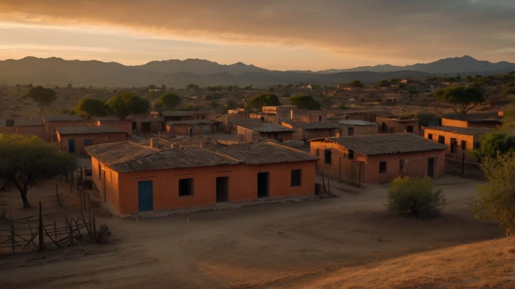 Amanecer en un pueblo rural mexicano después del encuentro con el Chupacabras.